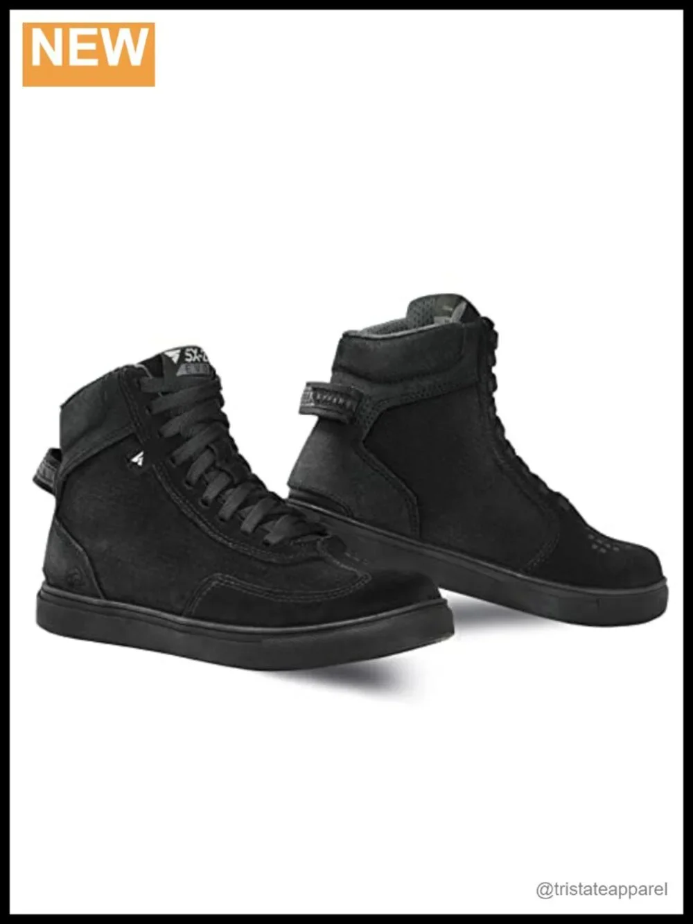 SHIMA SX-2 EVO Motorcycle Shoes Leather Suede Laced Ankle Boots